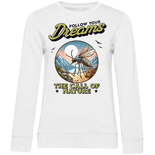 Damen Premium Bio Sweatshirt Mosquito - The call of nature