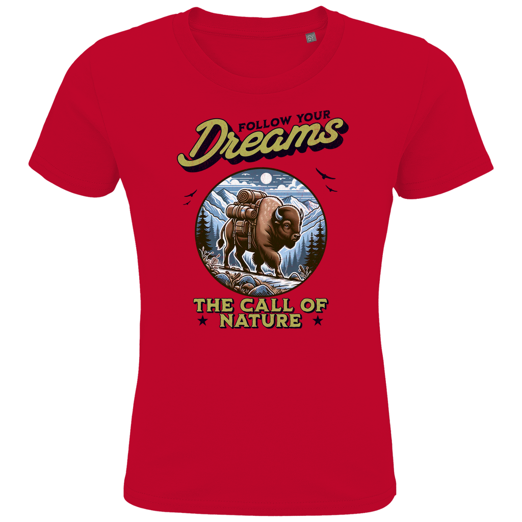 Kids Premium Bio T-Shirt Bison - The call of nature