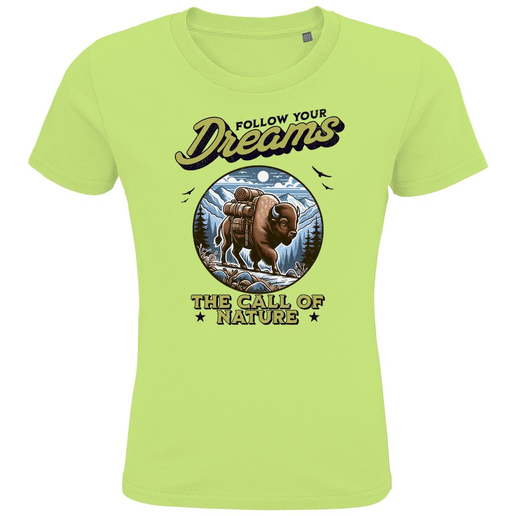 Kids Premium Bio T-Shirt Bison - The call of nature