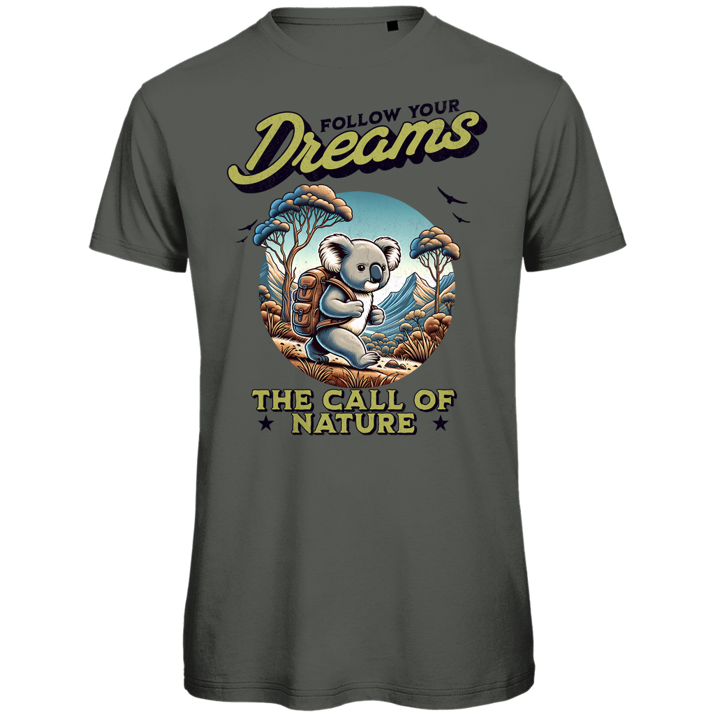 Herren Premium Bio T-Shirt Koala - The call of nature