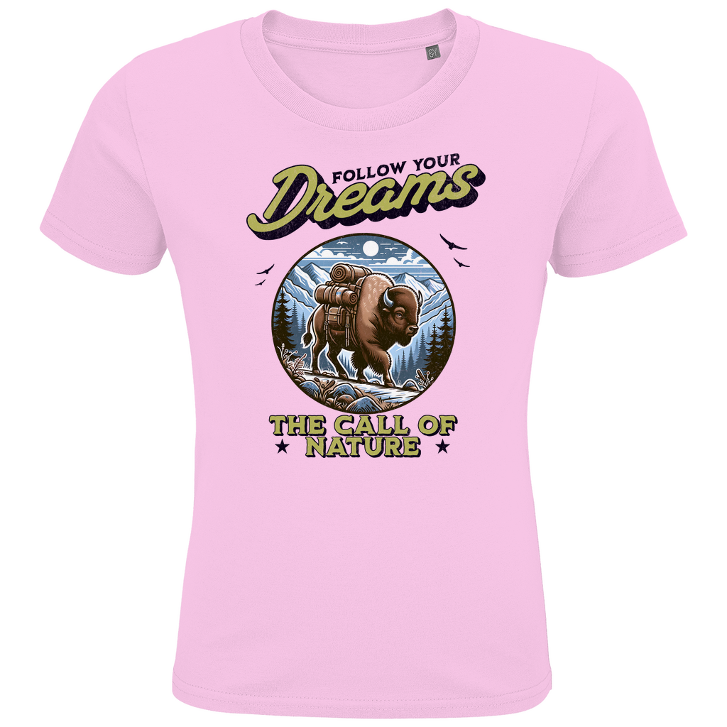 Kids Premium Bio T-Shirt Bison - The call of nature