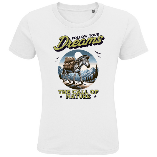 Kids Premium Bio T-Shirt Zebra - The call of nature