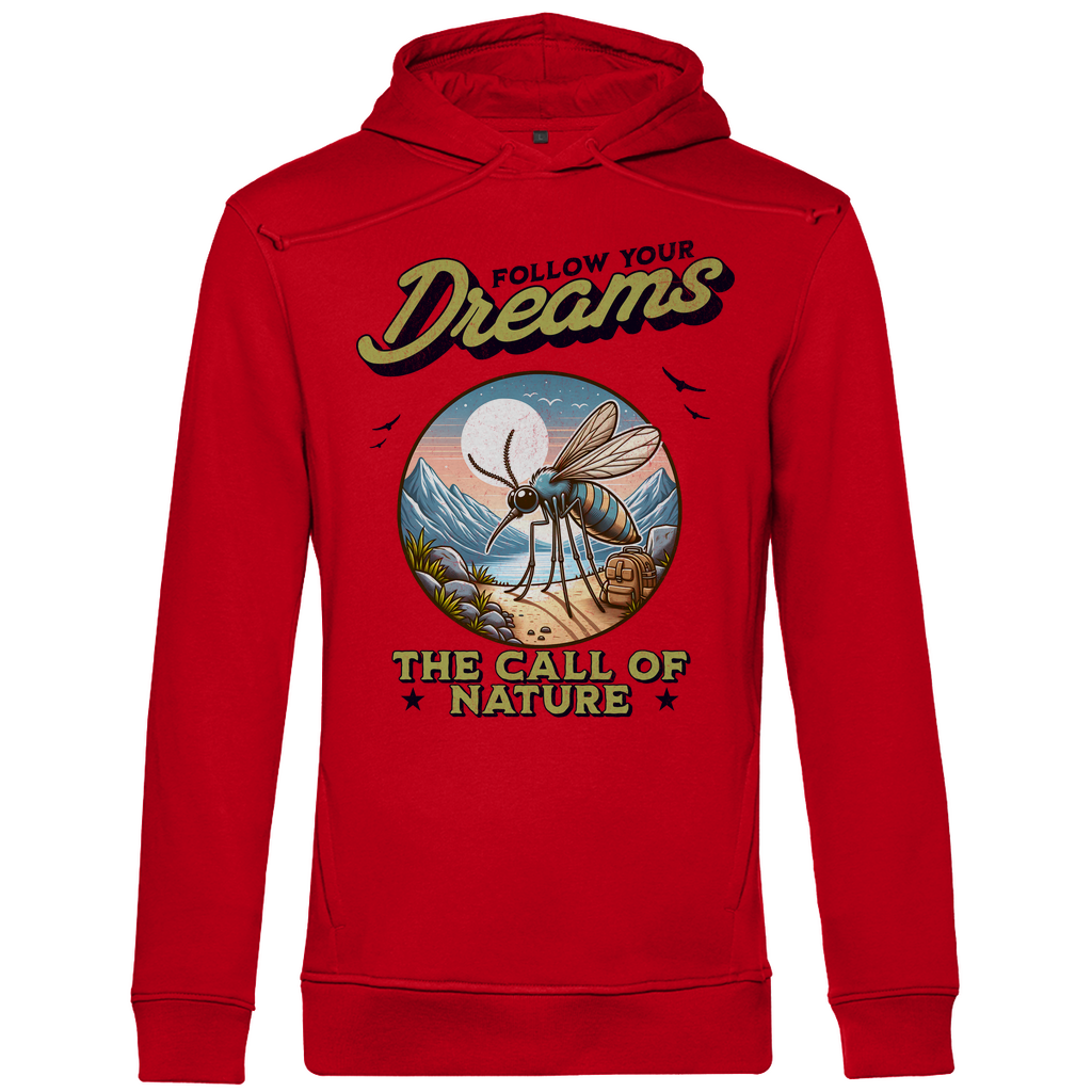 Herren Premium Bio Hoodie Mosquito - The call of nature