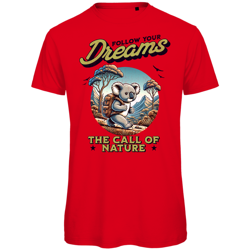 Herren Premium Bio T-Shirt Koala - The call of nature