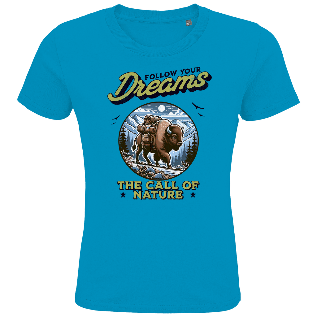 Kids Premium Bio T-Shirt Bison - The call of nature