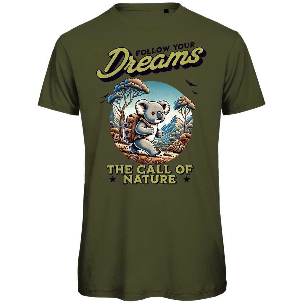 Herren Premium Bio T-Shirt Koala - The call of nature